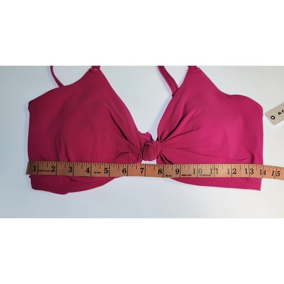 Robin Piccone Bikini Swim Top Underwire  Cup D Fuisha Bottom High Weist Sz M#0 - Picture 7 of 10